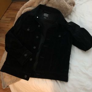 Urban Outfitters Velvet Trucker Jacket